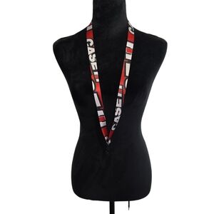 Case IH Red and Black Lanyard